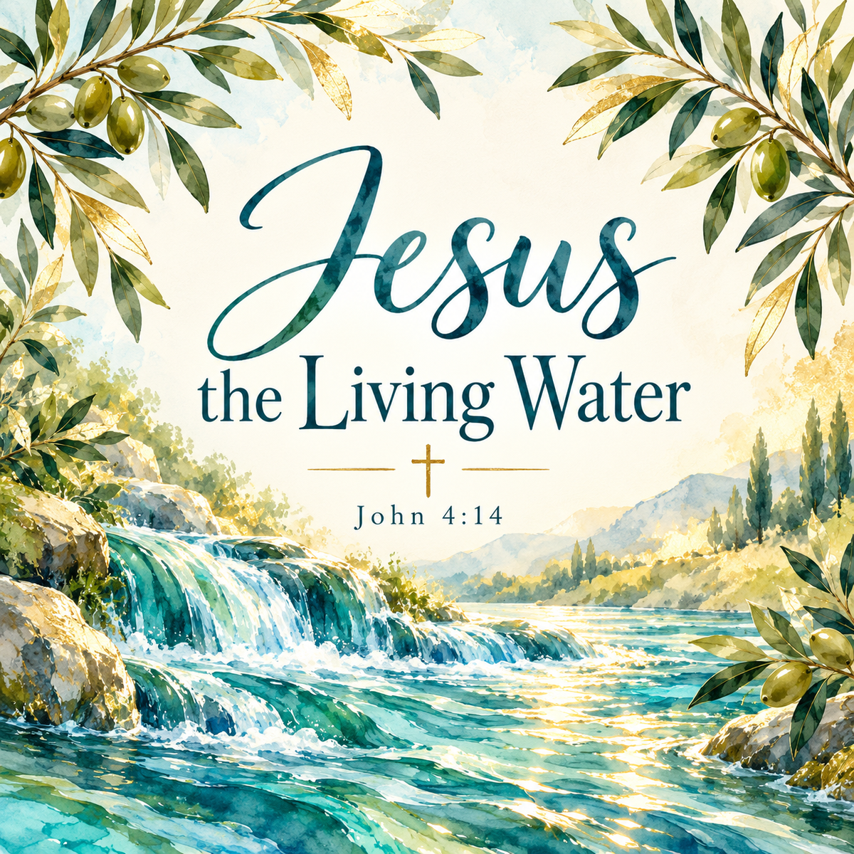 Jesus the Living Water — Christian gift collection by Magnetica