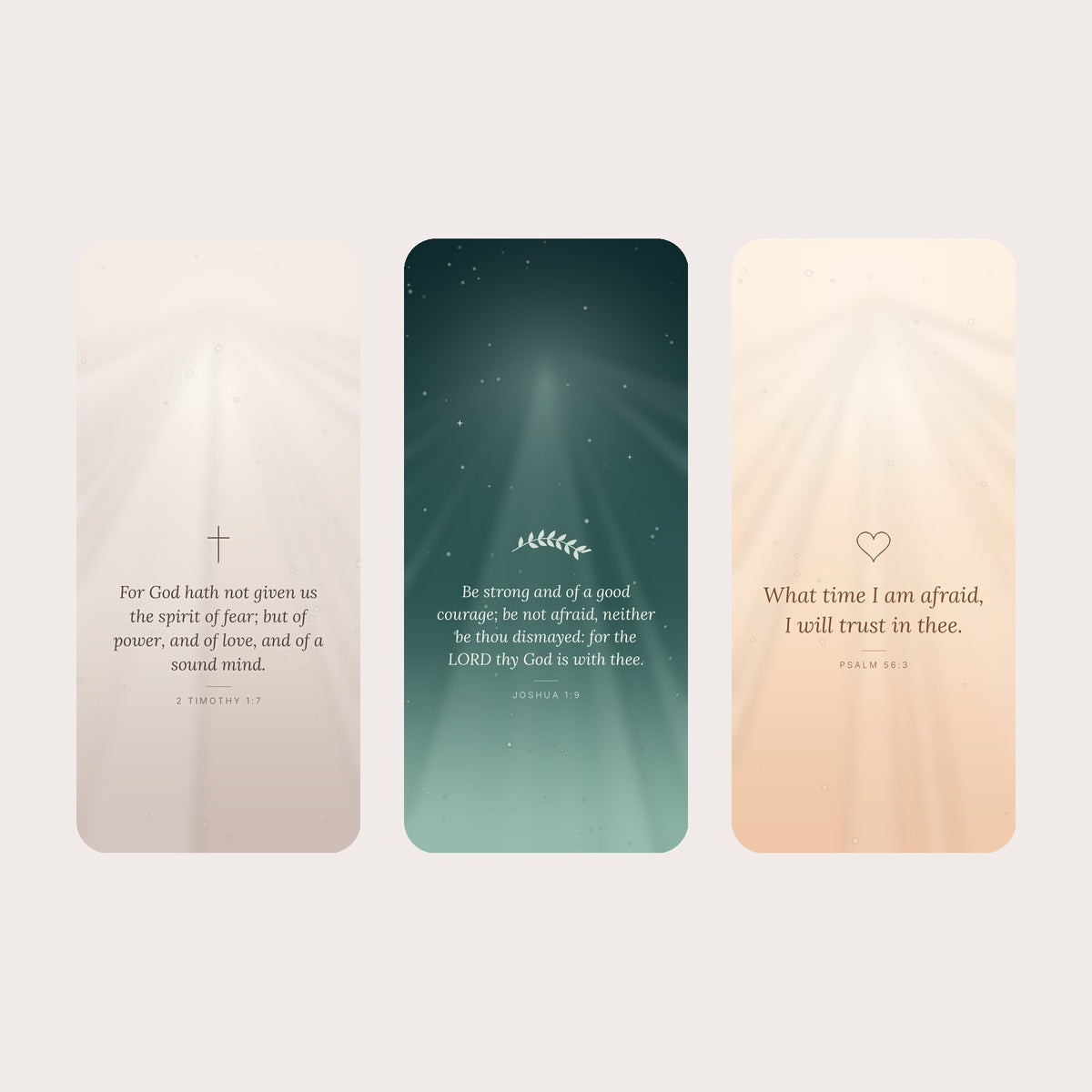 Faith Over Fear Christian wallpaper bundle, KJV scripture lock screens