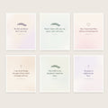 Set of 6 printable KJV scripture wall art prints in soft watercolour colours