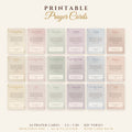 Printable Prayer Cards – 24 Christian Prayers with KJV Scripture