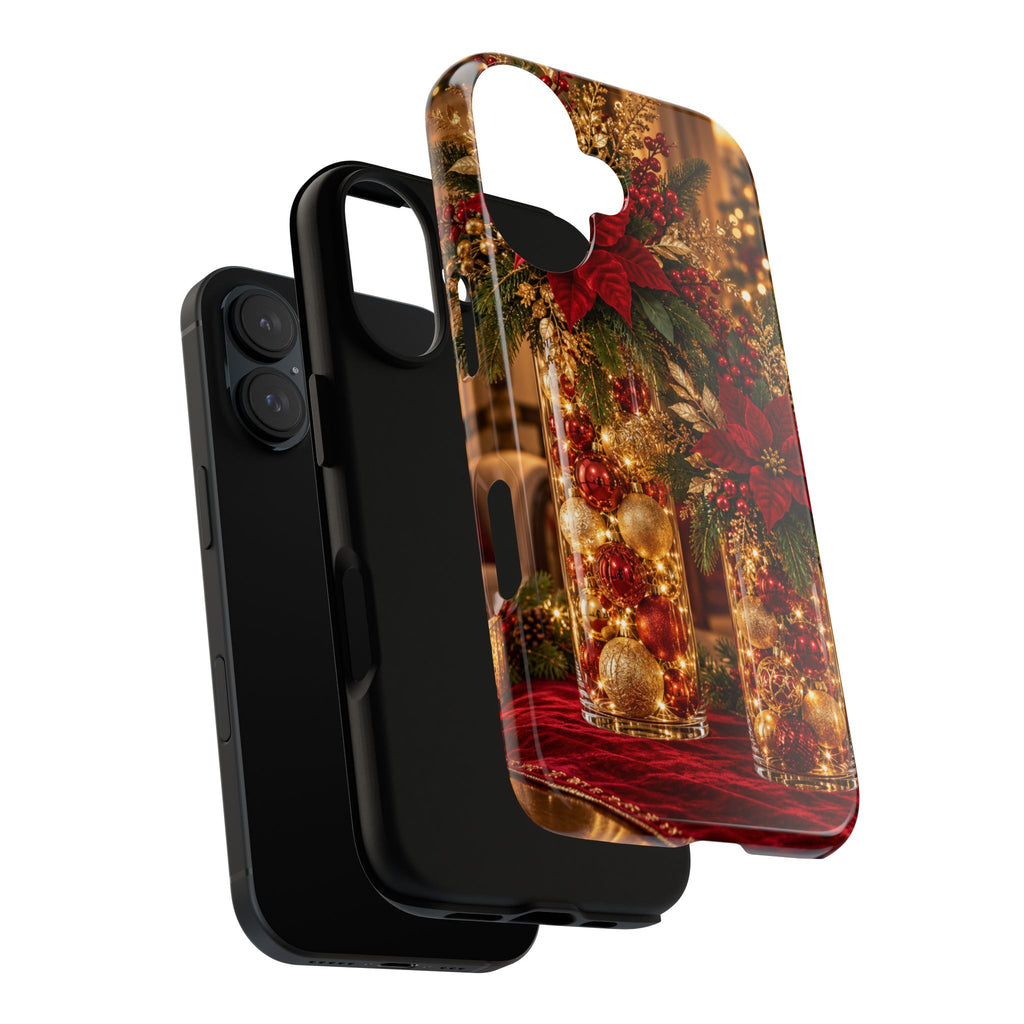 Magnetica – Red & Gold Christmas Glow Phone Case