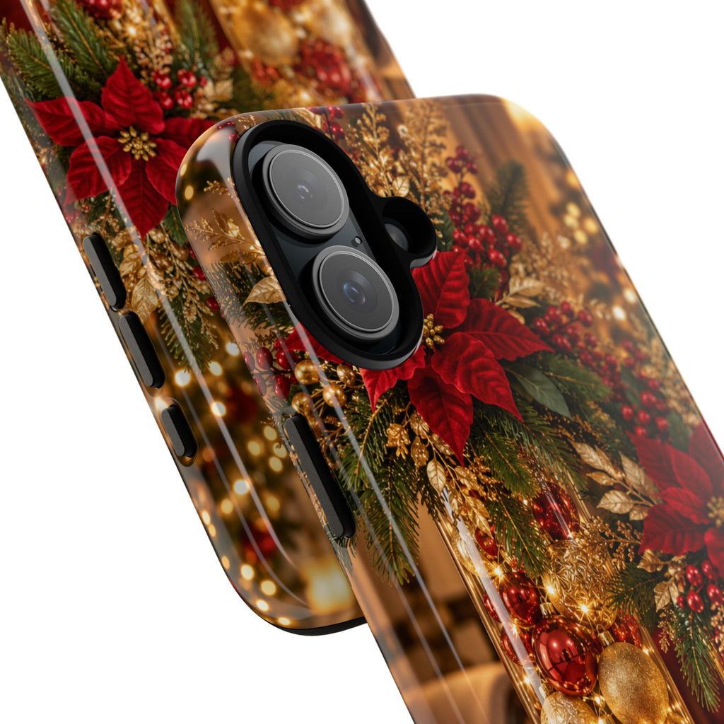 Magnetica – Red & Gold Christmas Glow Phone Case