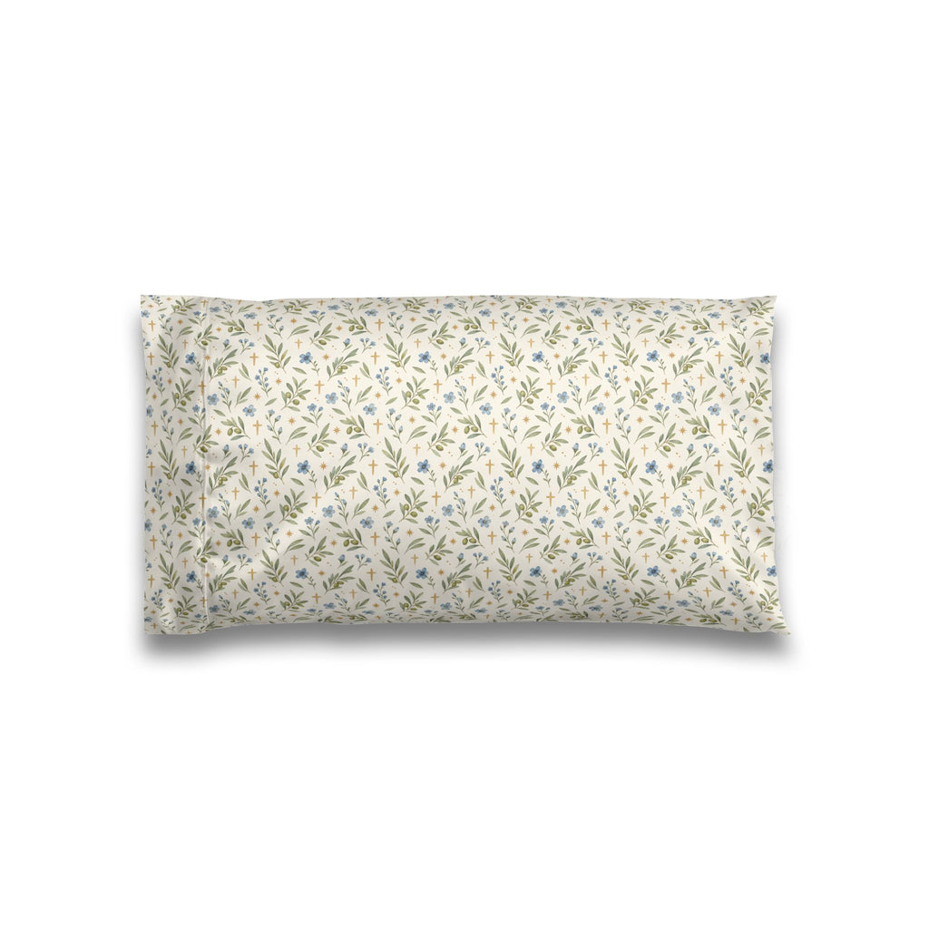 Olive Branches and Crosses | Satin Pillowcase | Magnetica