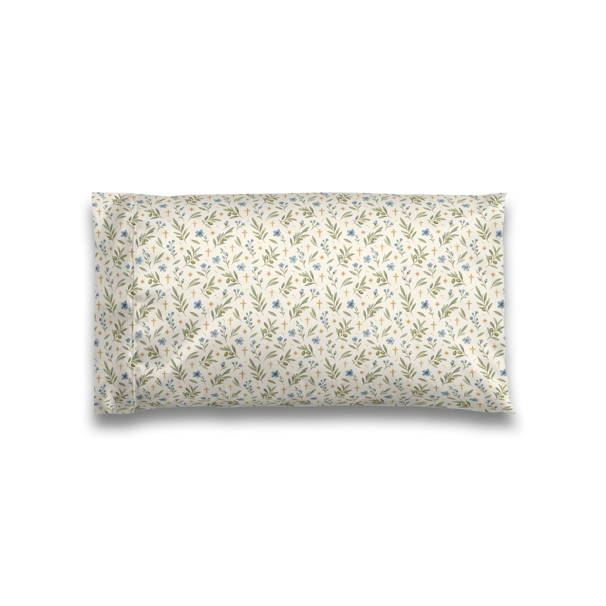 Olive Branches and Crosses | Satin Pillowcase | Magnetica