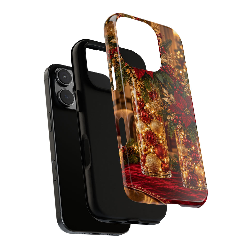 Magnetica – Red & Gold Christmas Glow Phone Case