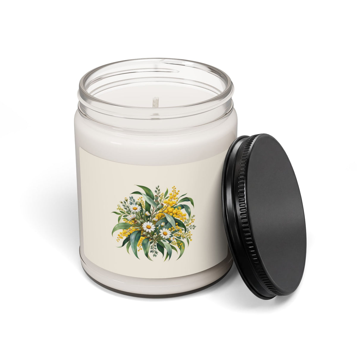 Eucalyptus & Wildflowers | Scented Soy Candle, 9oz | Magnetica