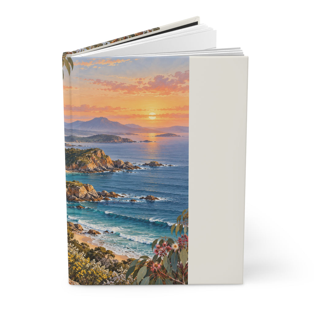 Coastal Sunrise | Matte Hardcover Lined Journal | Magnetica