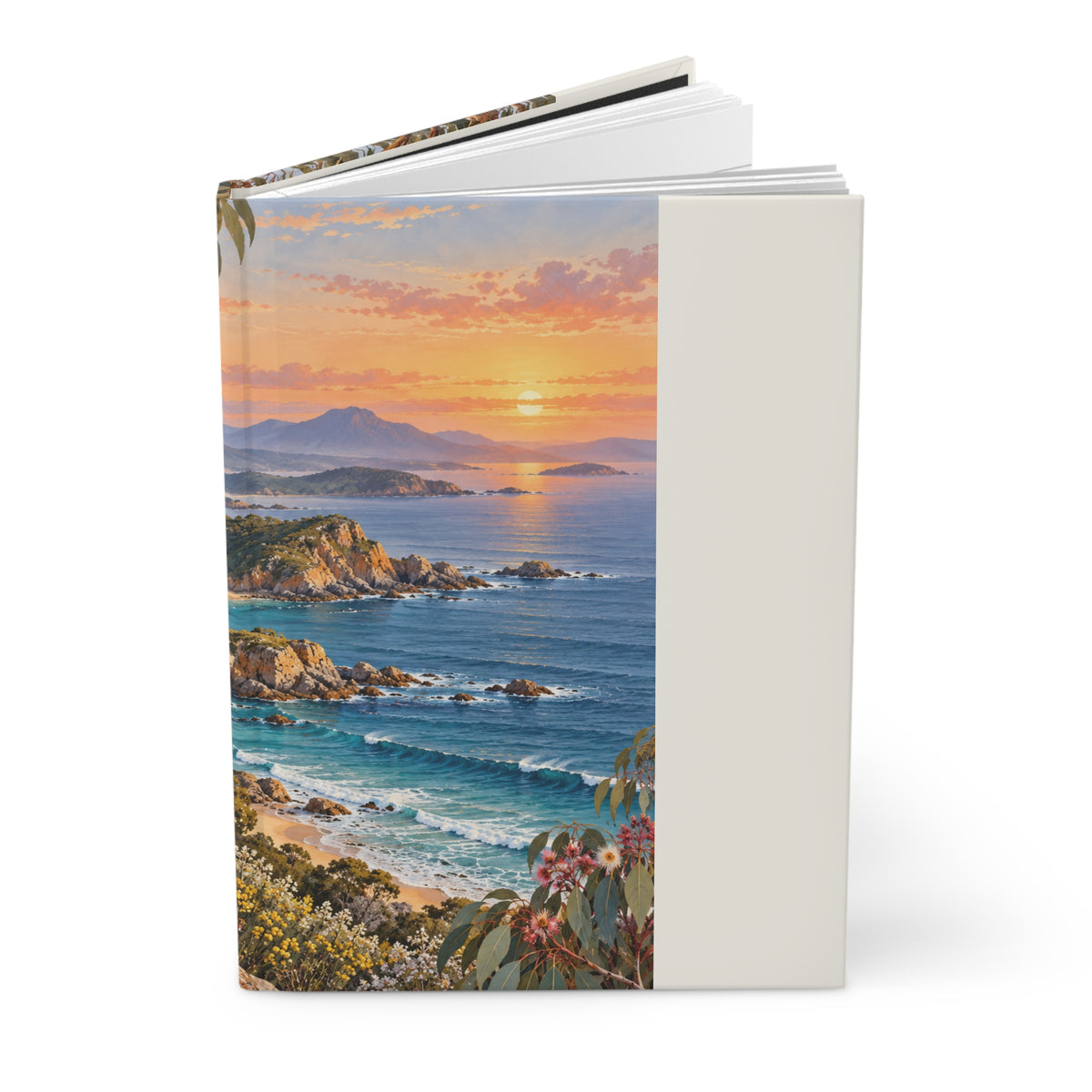Coastal Sunrise | Matte Hardcover Lined Journal | Magnetica