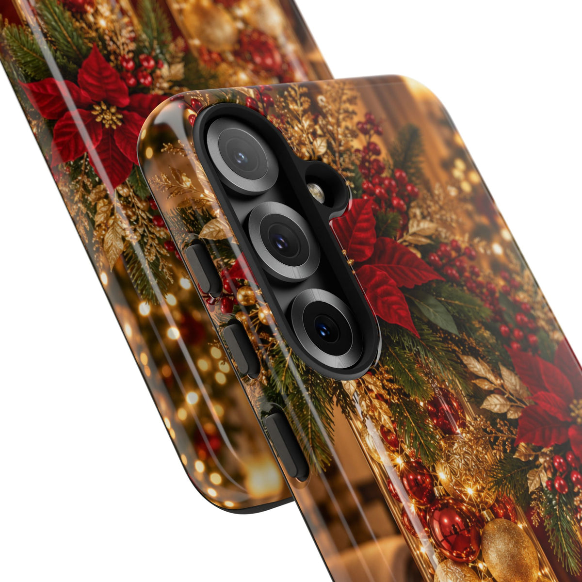 Magnetica – Red & Gold Christmas Glow Phone Case