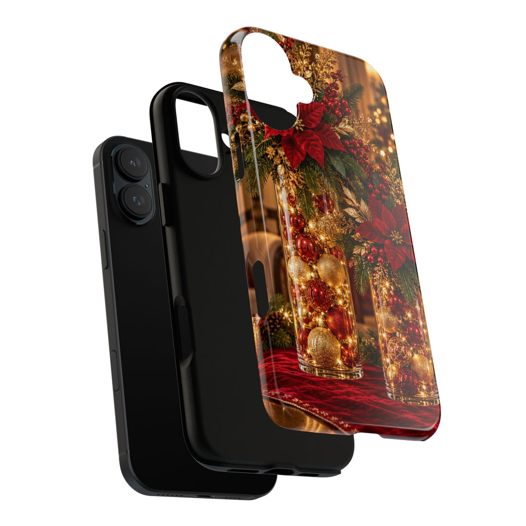 Magnetica – Red & Gold Christmas Glow Phone Case