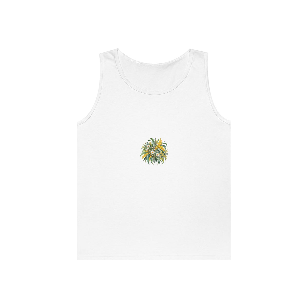 Eucalyptus & Wildflowers | Unisex Heavy Cotton Tank Top | Magnetica