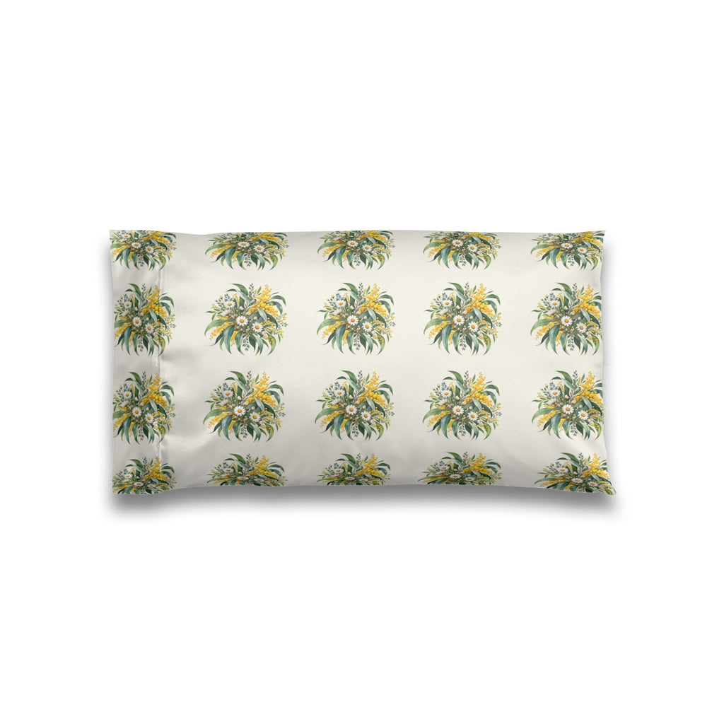 Eucalyptus & Wildflowers | Satin Pillowcase | Magnetica
