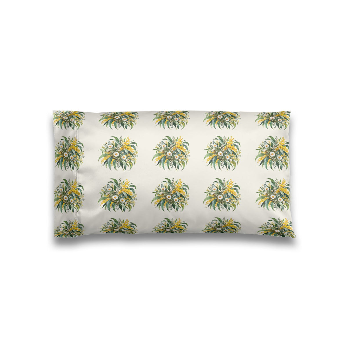 Eucalyptus & Wildflowers | Satin Pillowcase | Magnetica