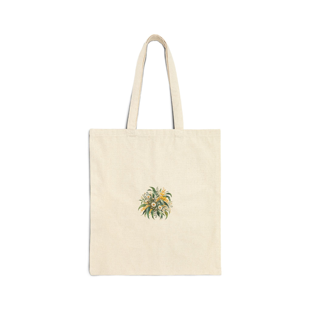 Eucalyptus & Wildflowers | Cotton Canvas Tote Bag | Magnetica