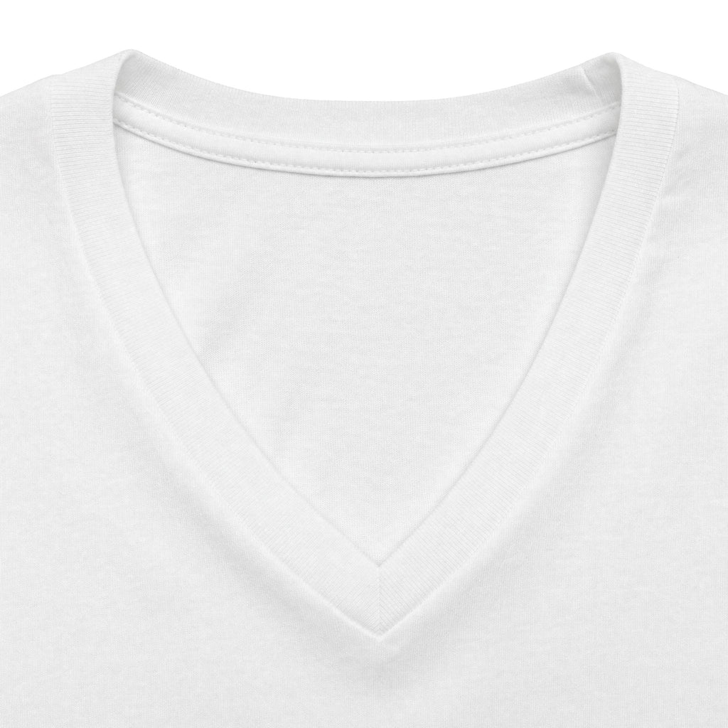 Eucalyptus & Wildflowers | Women's Relaxed Heather CVC V-Neck Tee | Magnetica