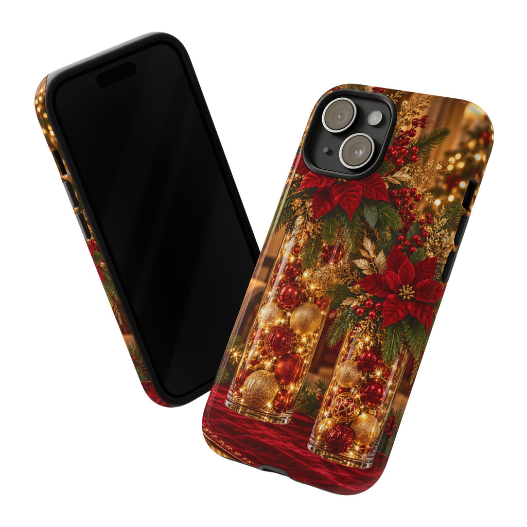 Magnetica – Red & Gold Christmas Glow Phone Case
