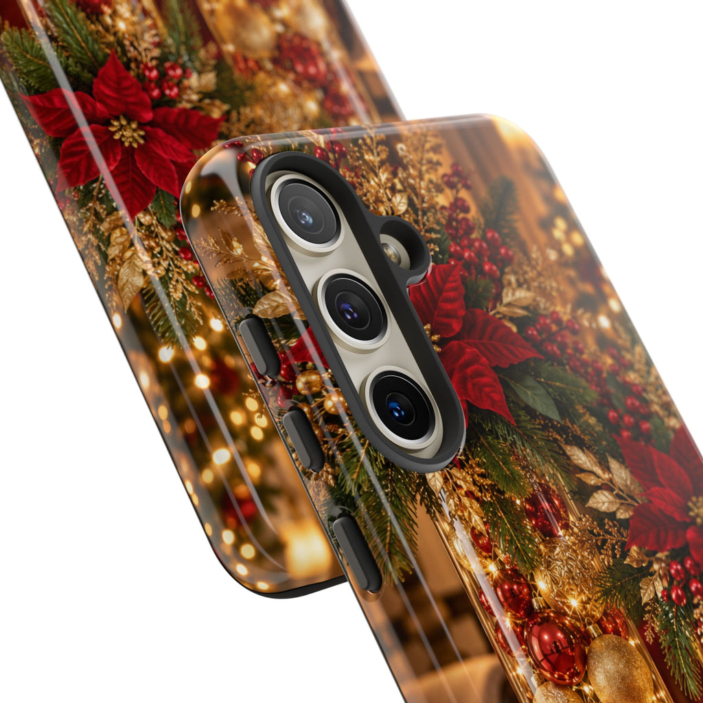Magnetica – Red & Gold Christmas Glow Phone Case