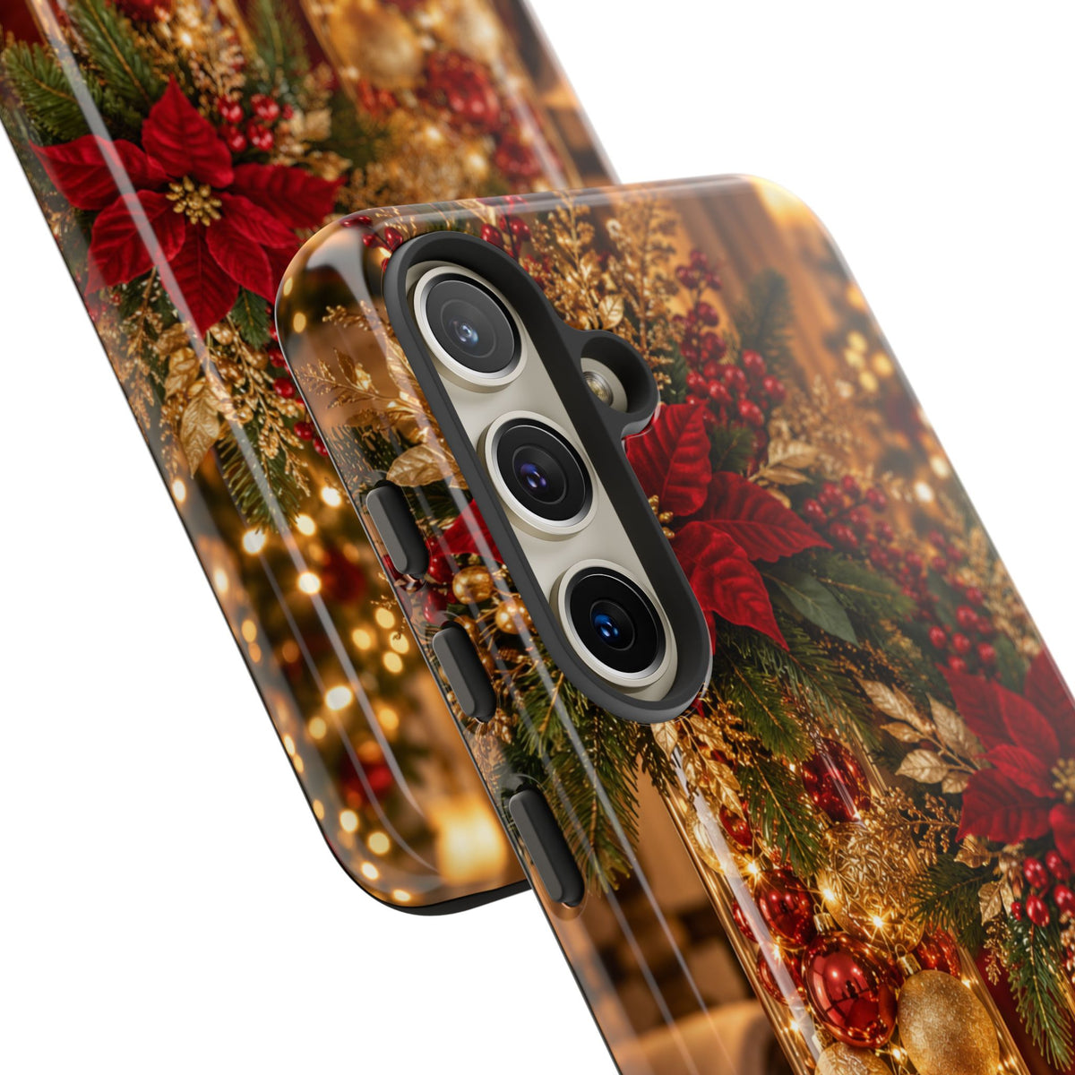 Magnetica – Red & Gold Christmas Glow Phone Case
