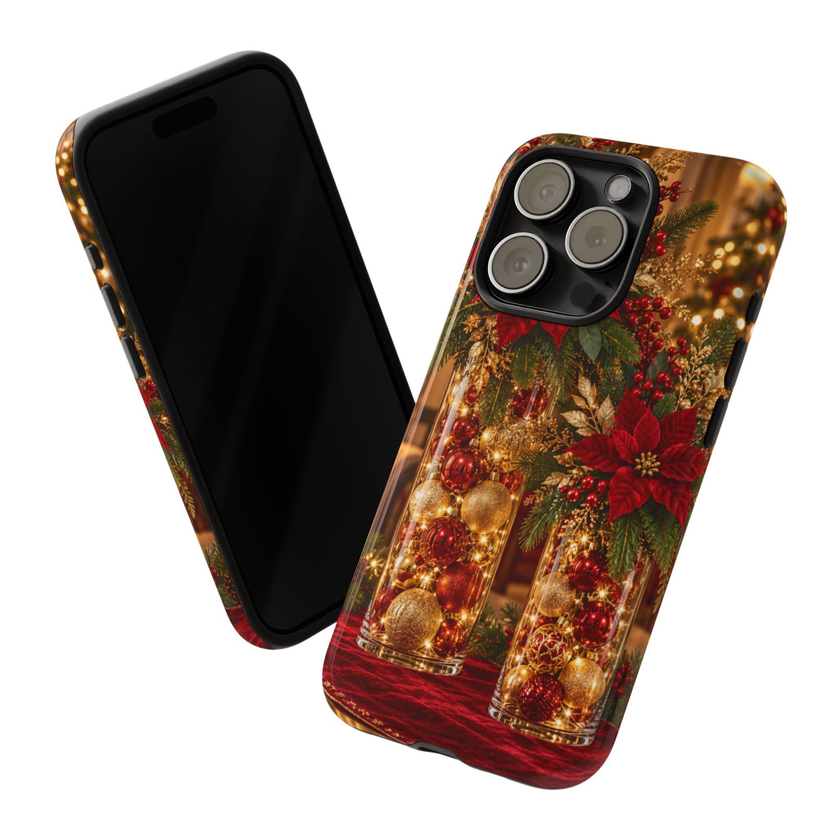 Magnetica – Red & Gold Christmas Glow Phone Case