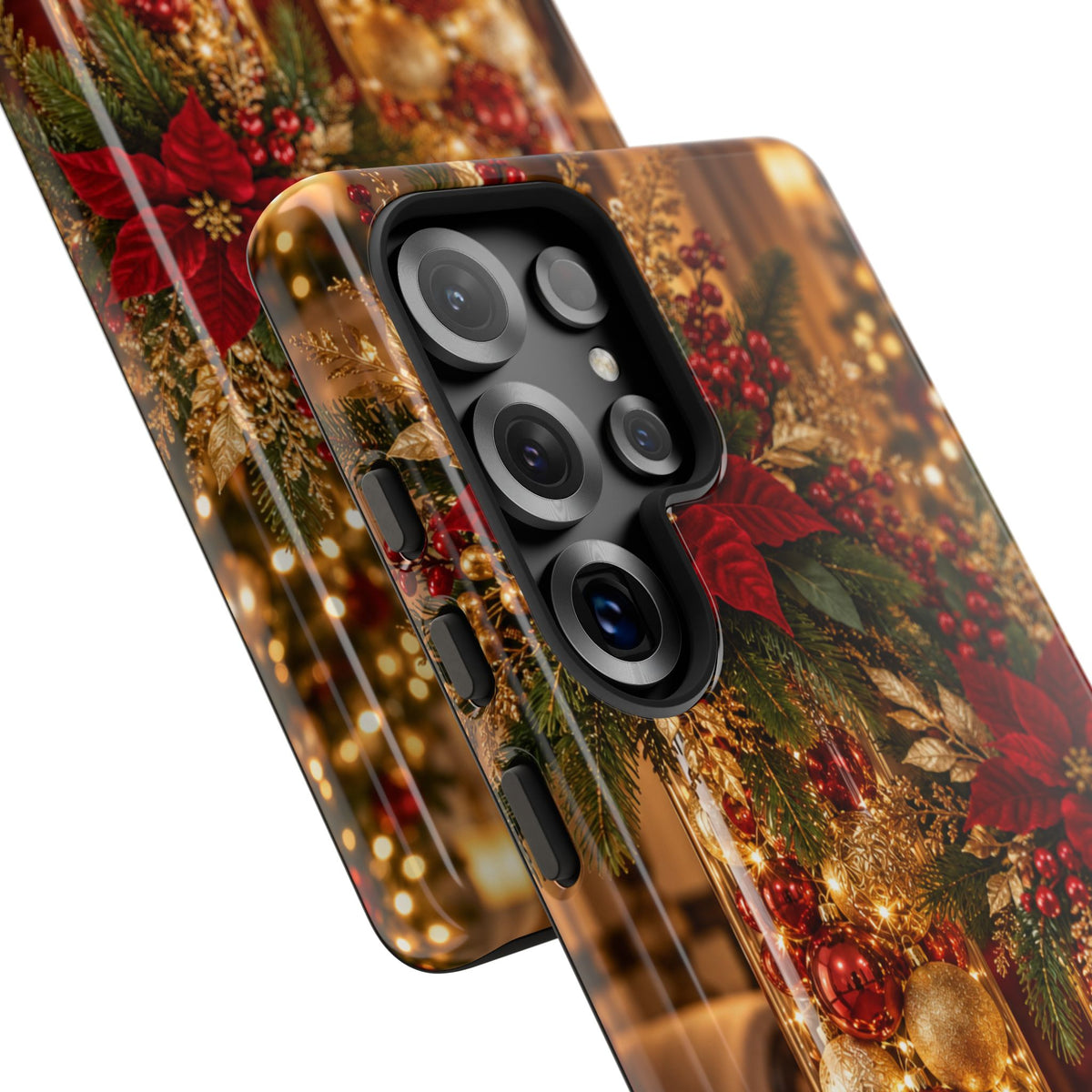Magnetica – Red & Gold Christmas Glow Phone Case