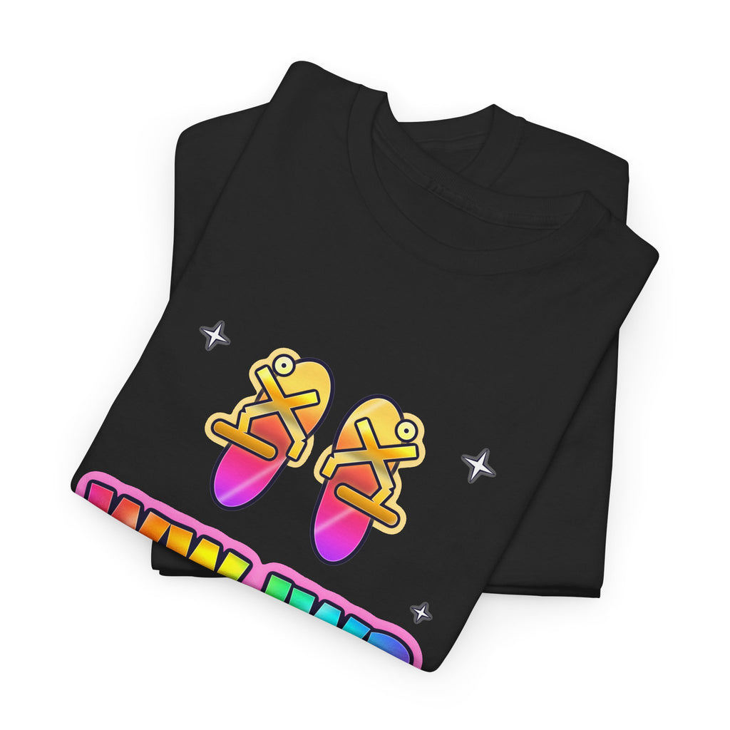 WWJW? Sandals, Obviously — Adult Christian T-Shirt | Black & White