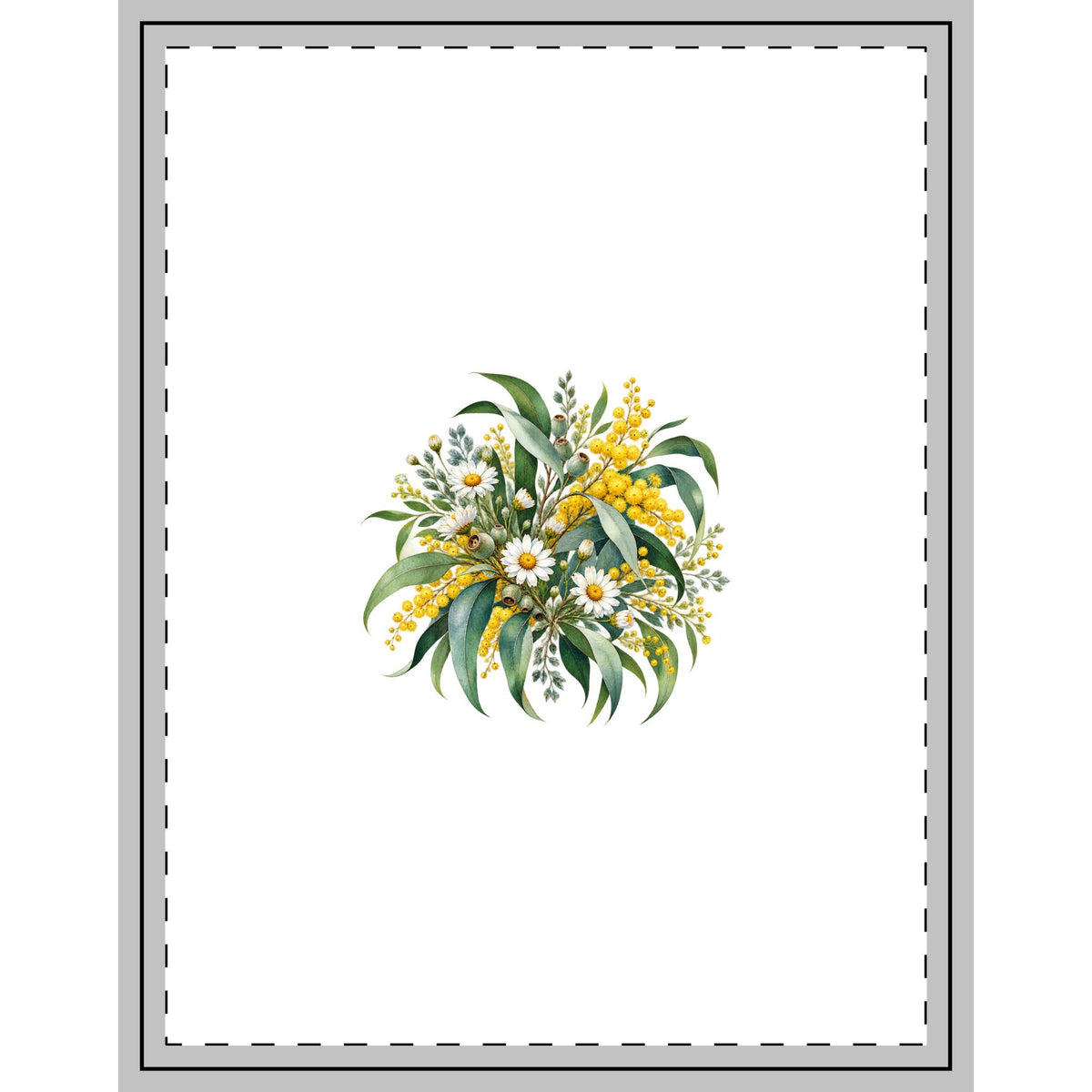 Eucalyptus & Wildflowers | Indoor Window Decals | Magnetica