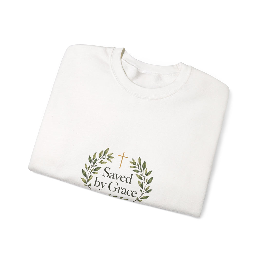 Saved by Grace Botanical Crewneck Sweatshirt | Magnetica
