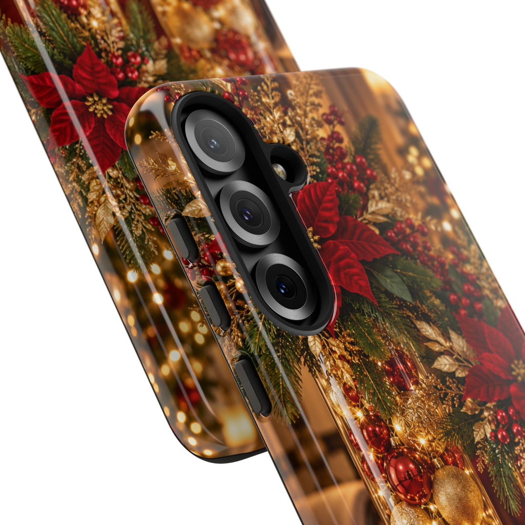 Magnetica – Red & Gold Christmas Glow Phone Case