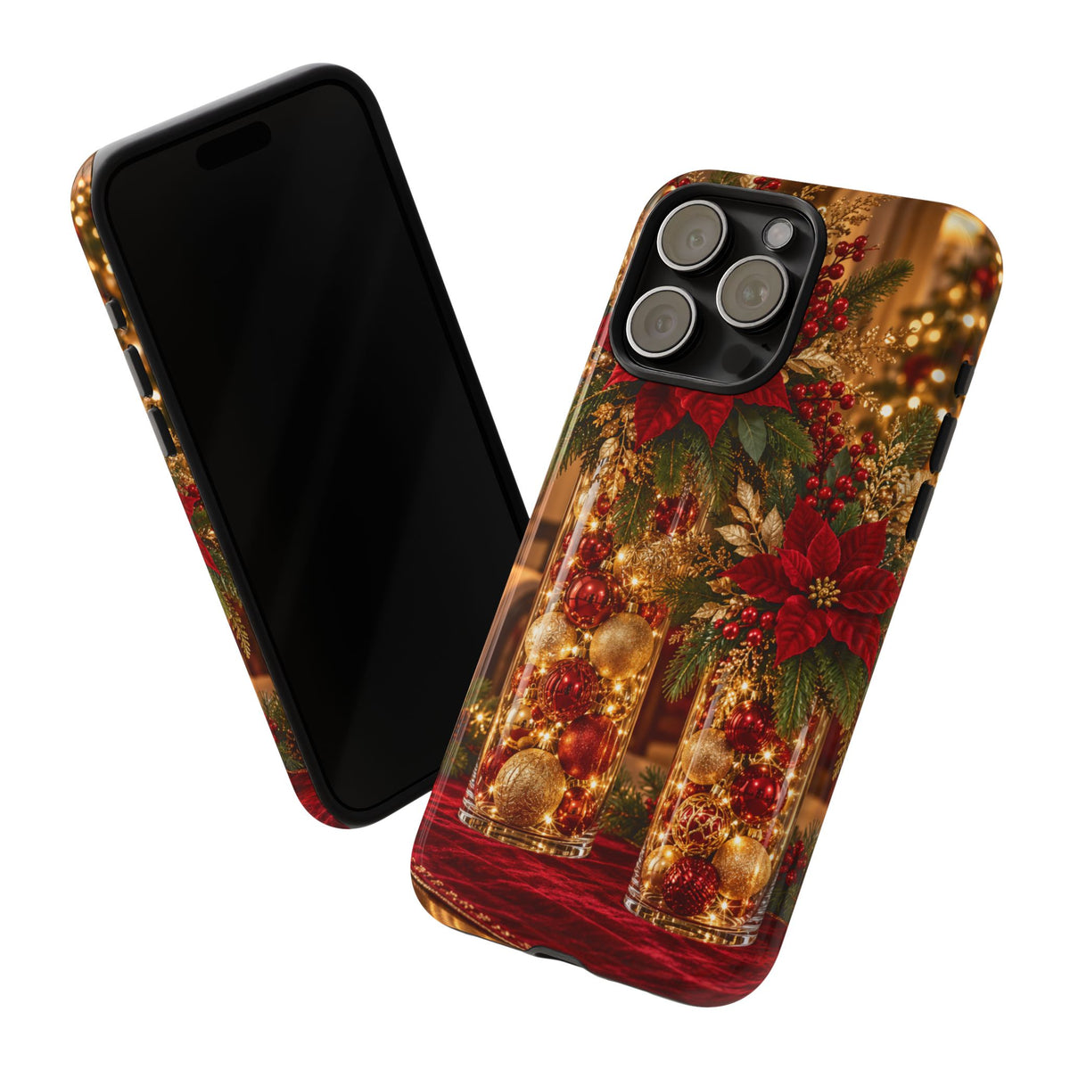 Magnetica – Red & Gold Christmas Glow Phone Case