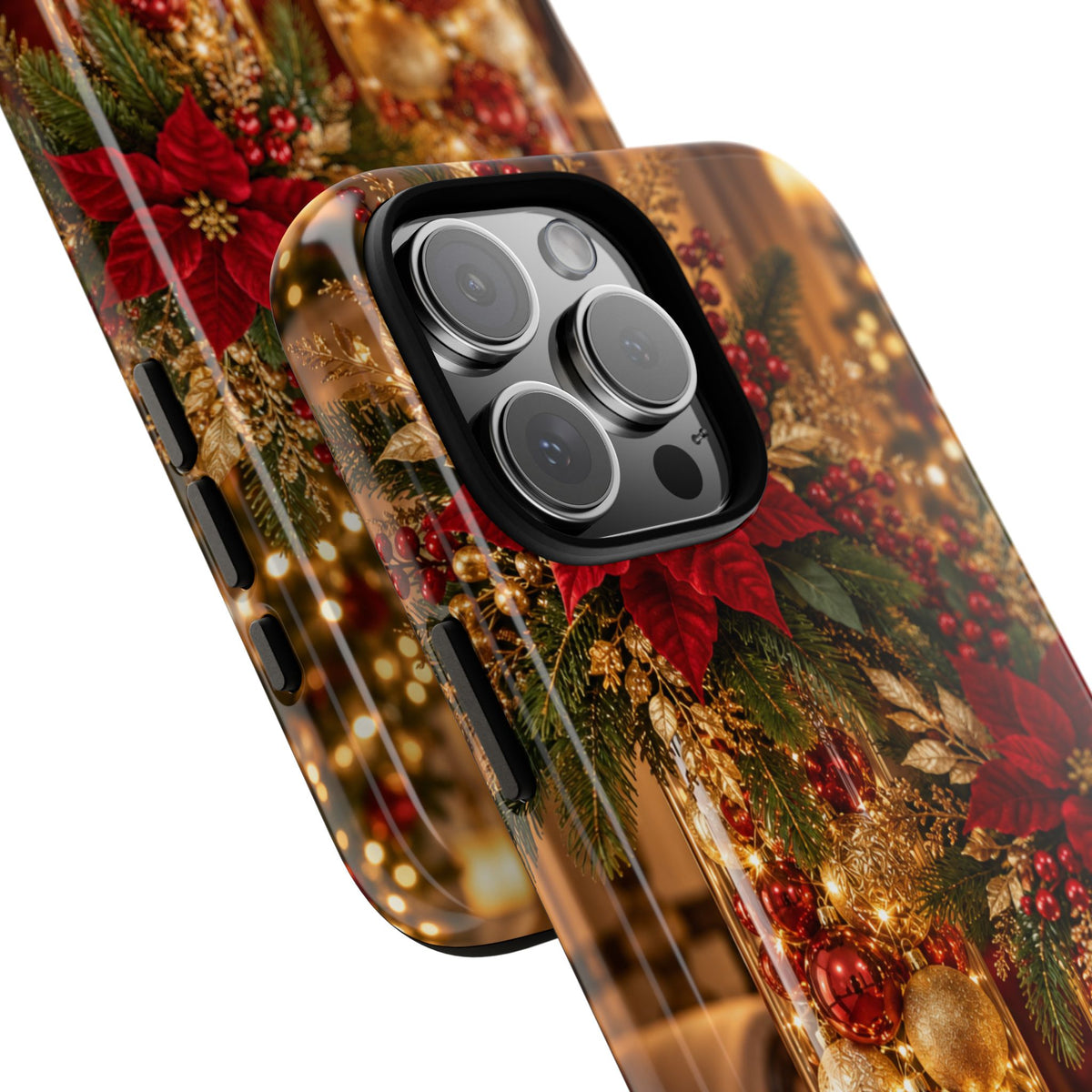 Magnetica – Red & Gold Christmas Glow Phone Case