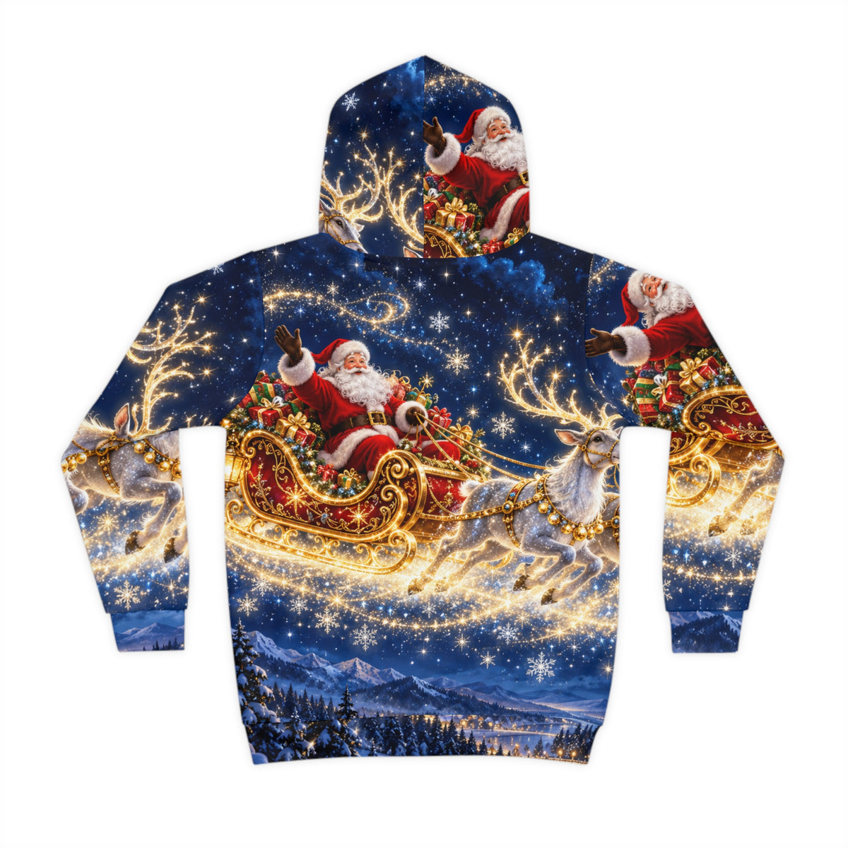 Magnetica Kids – Santa’s Starlight Sleigh All-Over Hoodie