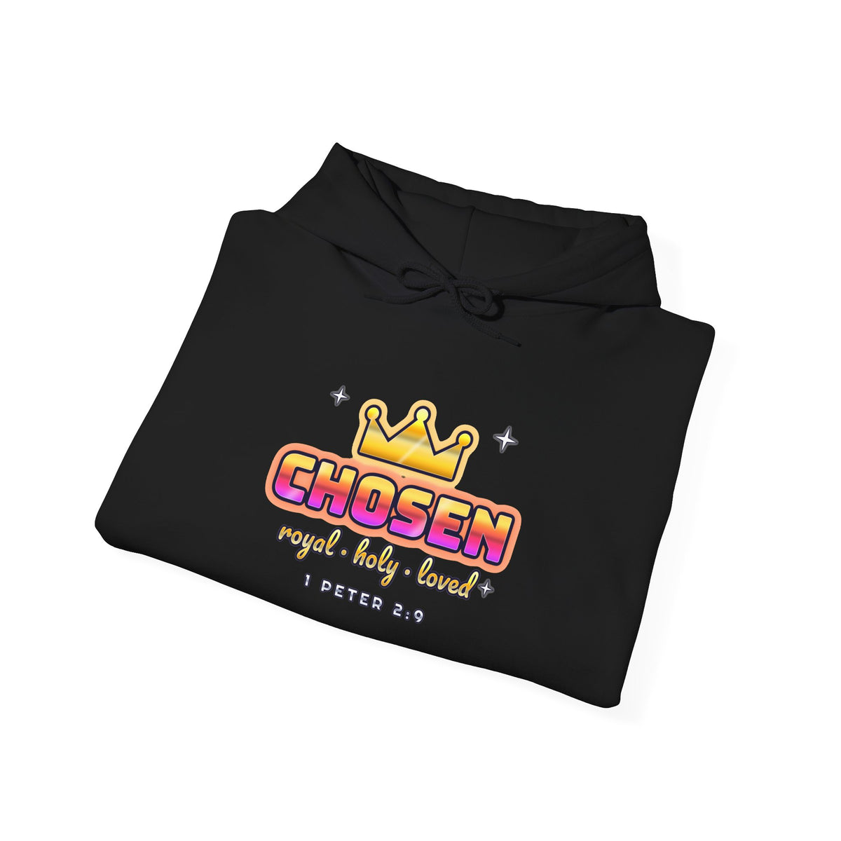 Chosen — Adult Christian Hoodie | Black & White