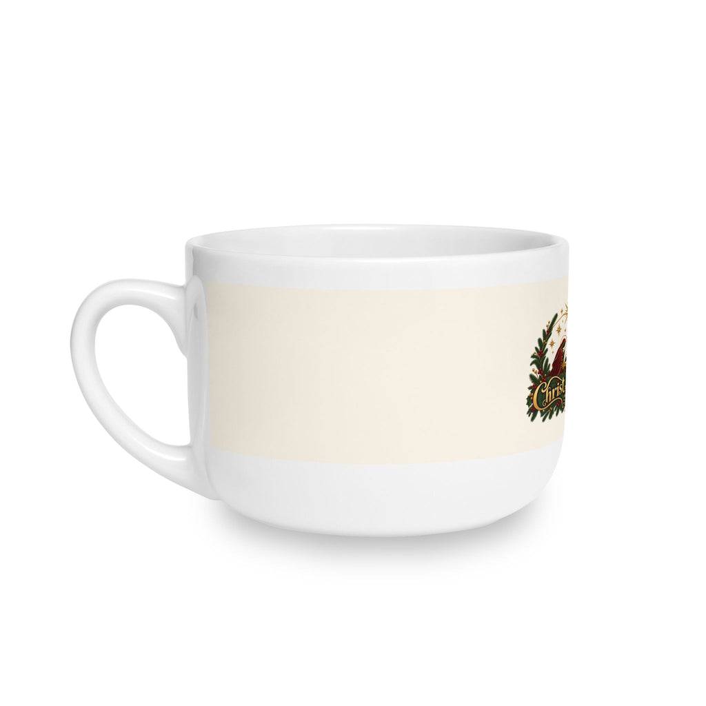 Christ Is Born | White Ceramic Latte Mug, 25oz | Magnetica