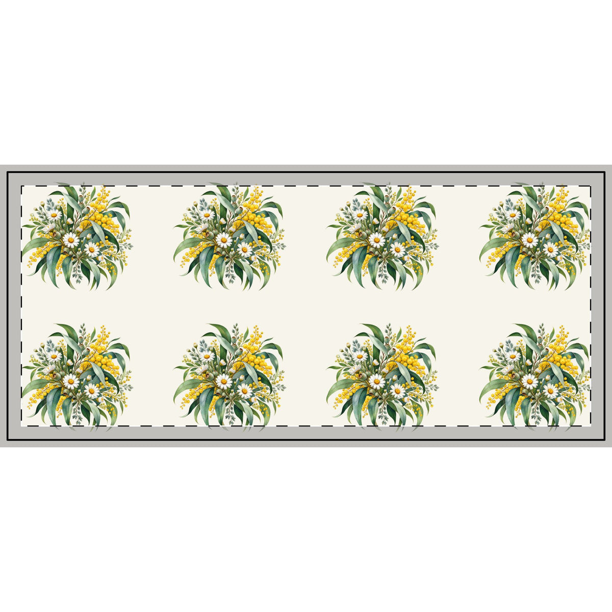 Eucalyptus & Wildflowers | Rubber Door Mat | Magnetica