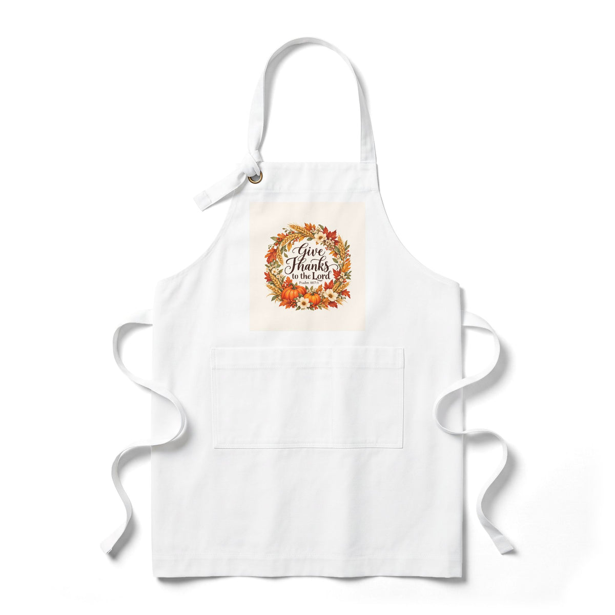 Give Thanks to the Lord | Signature Heavy Twill Bib Apron | Magnetica