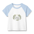 Saved by Grace | Women's Micro Rib Raglan Baby Tee | Magnetica