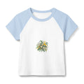 Eucalyptus & Wildflowers | Women's Micro Rib Raglan Baby Tee | Magnetica