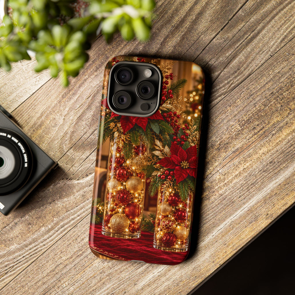 Magnetica – Red & Gold Christmas Glow Phone Case