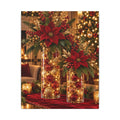Magnetica – Red & Gold Christmas Glow Canvas Print