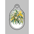 Eucalyptus & Wildflowers | AirTag Cover Keychain | Magnetica