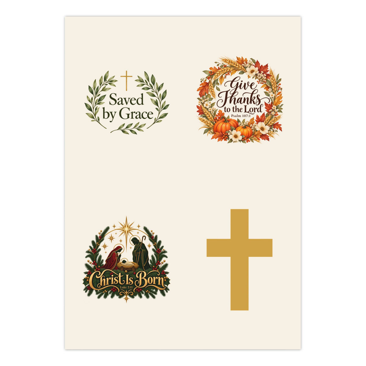 Saved by Grace | Kiss-Cut Sticker Sheet | Magnetica