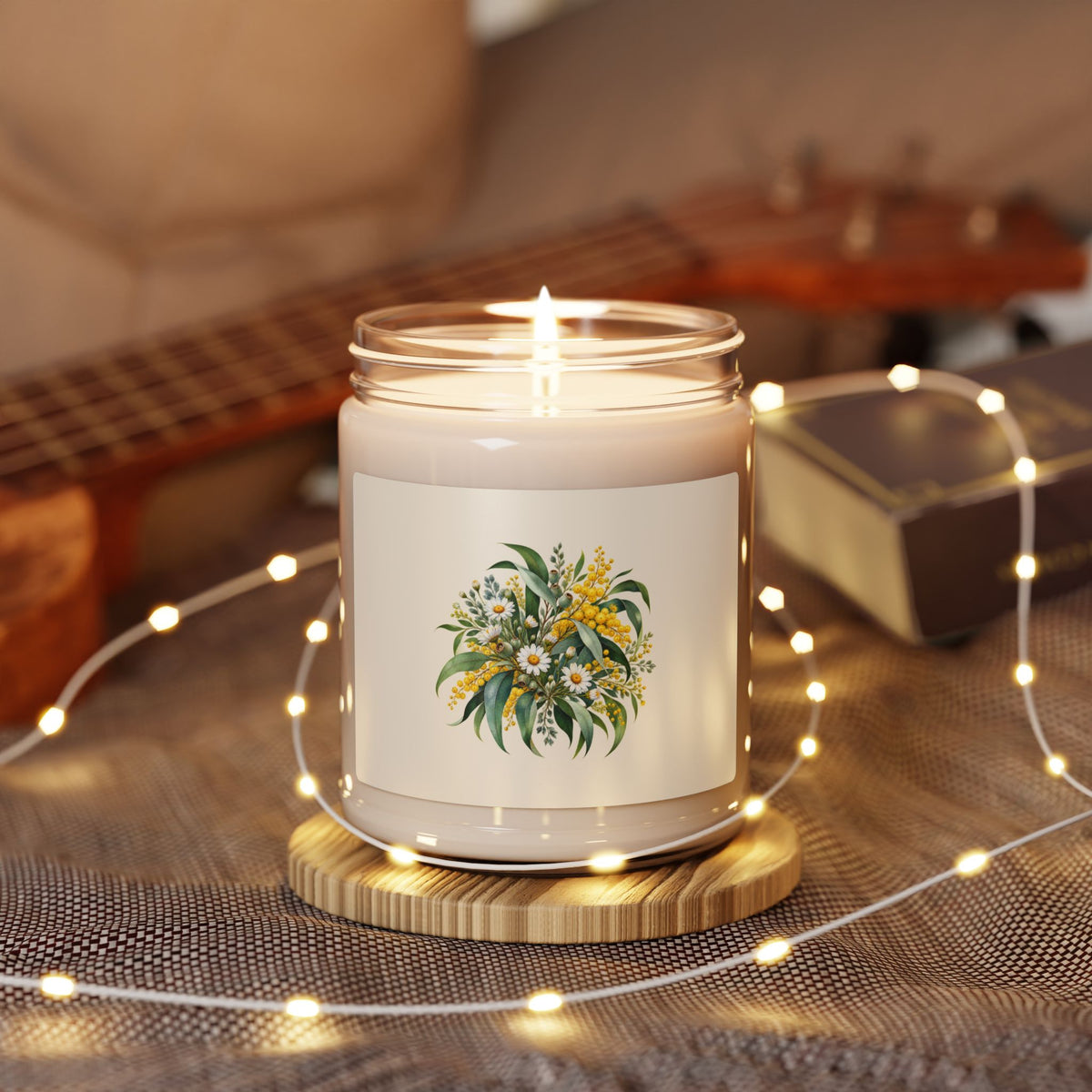 Eucalyptus & Wildflowers | Scented Soy Candle, 9oz | Magnetica