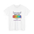 Don’t Make Me Get My Sling — Adult Christian T-Shirt | Black & White