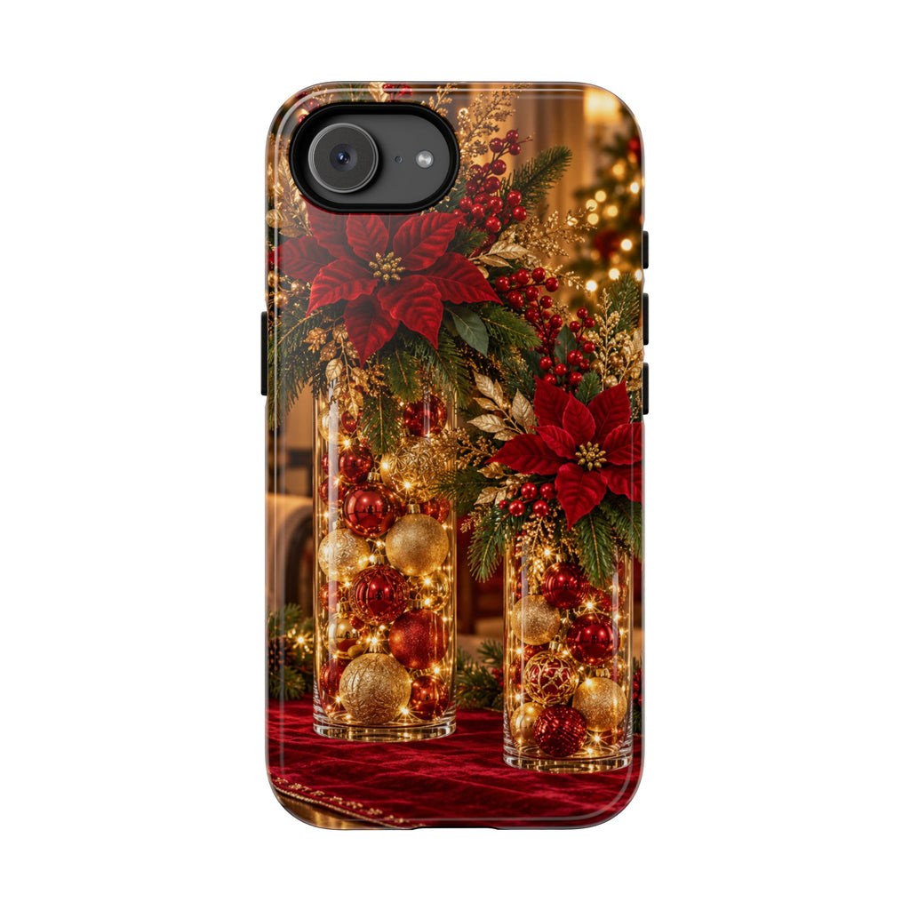 Magnetica – Red & Gold Christmas Glow Phone Case