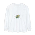 Eucalyptus & Wildflowers | Unisex Garment-dyed Long Sleeve T-Shirt | Magnetica