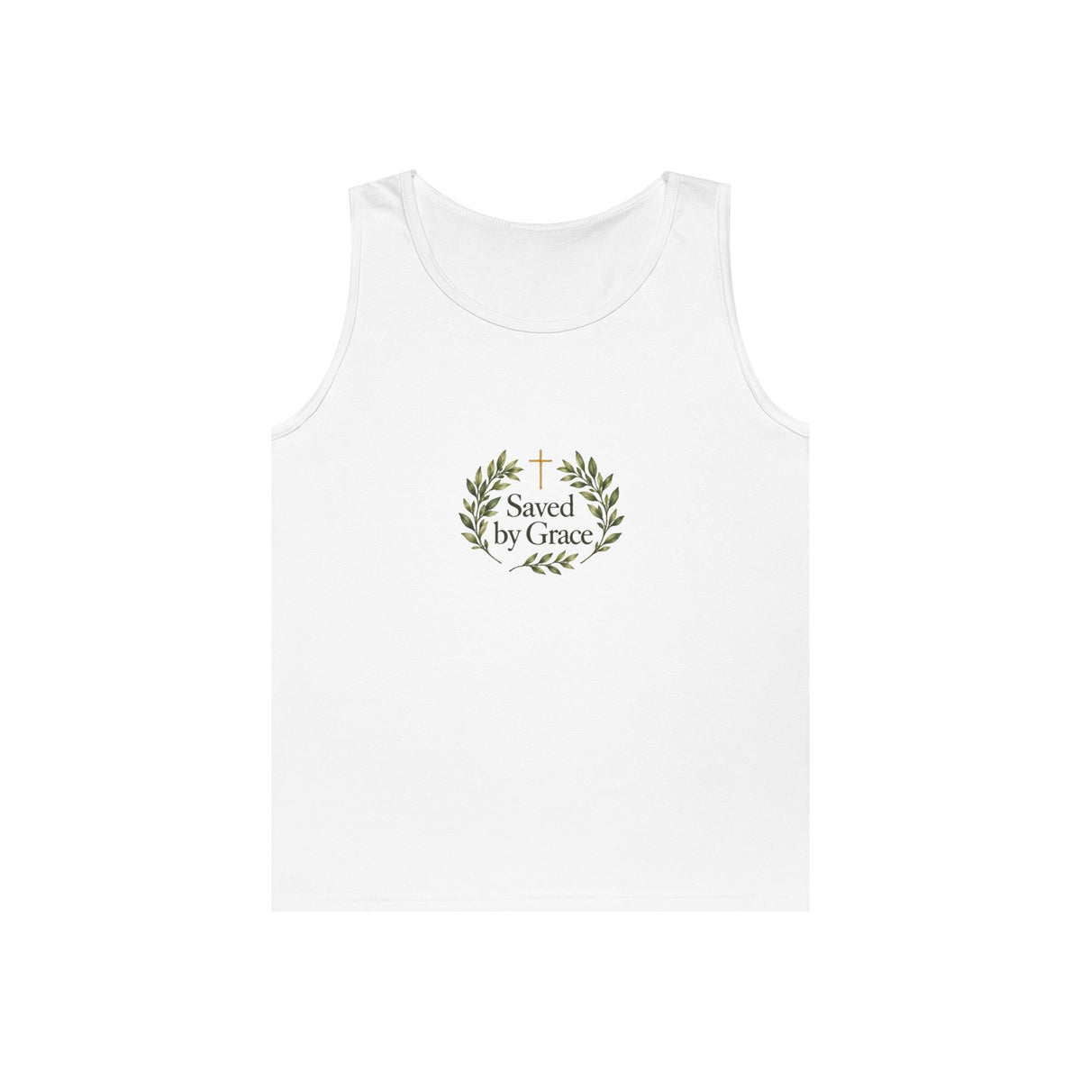 Saved by Grace | Unisex Heavy Cotton Tank Top | Magnetica