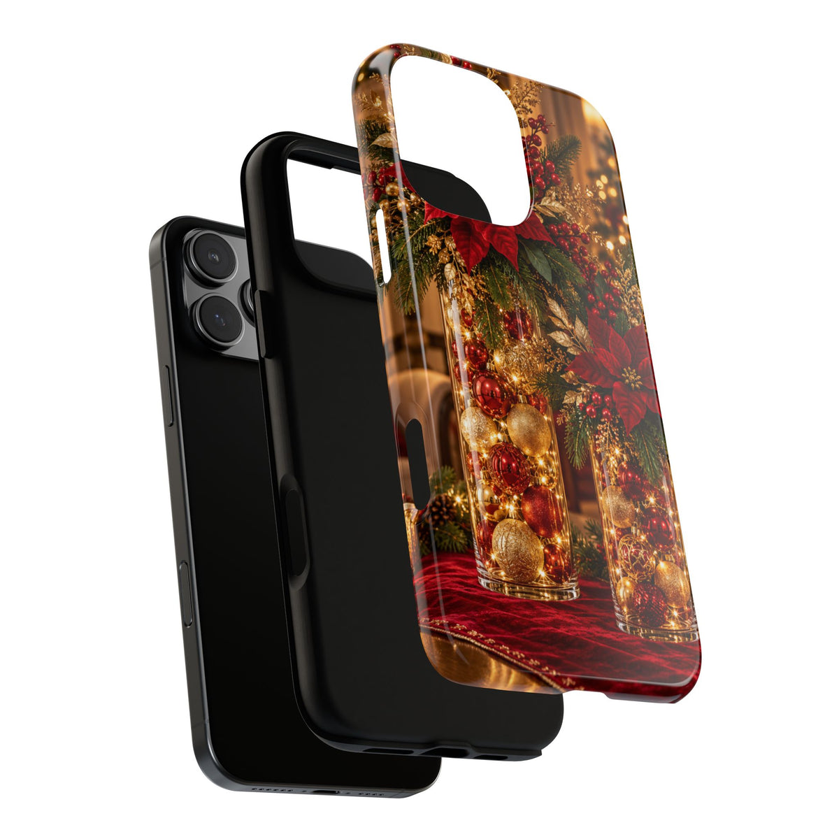 Magnetica – Red & Gold Christmas Glow Phone Case