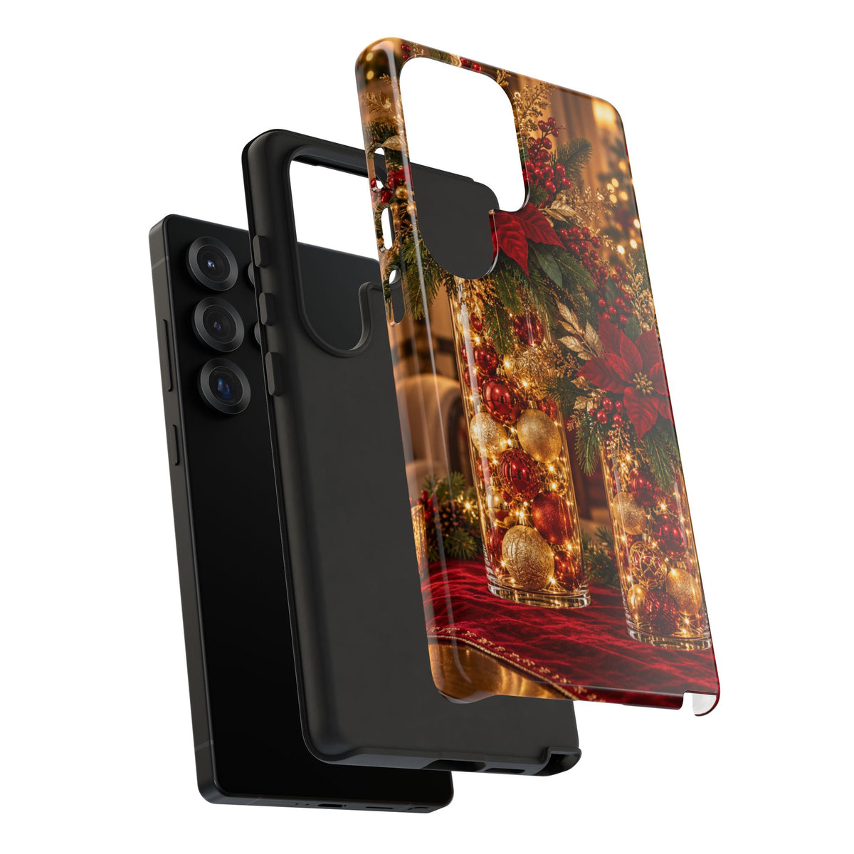 Magnetica – Red & Gold Christmas Glow Phone Case
