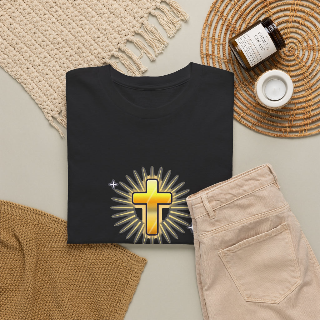Walk By Faith — Adult Christian T-Shirt | Black & White