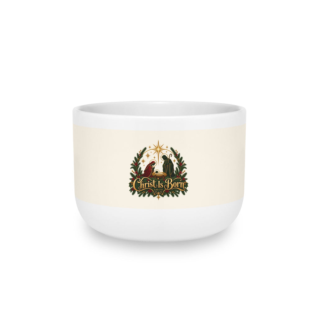 Christ Is Born | White Ceramic Latte Mug, 25oz | Magnetica